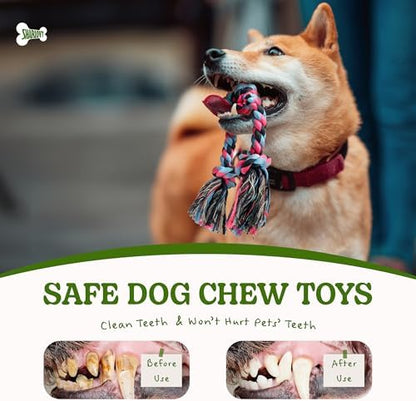 SHARLOVY Puppy Rope Toy, Dog Rope Toy for Small Dogs, Puppy Teething Toys - Image 4
