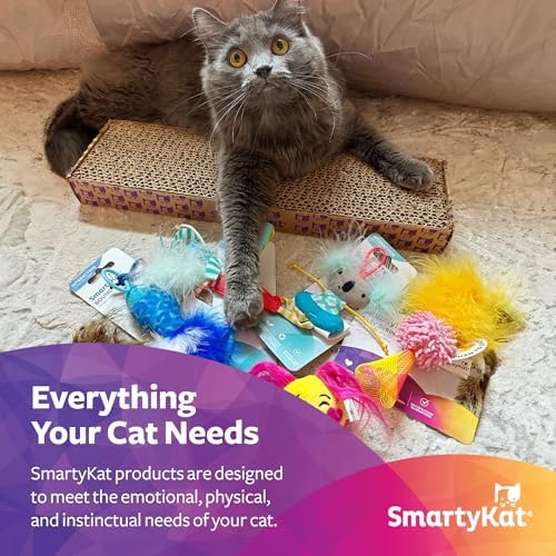 SmartyKat Instincts Mouser Mayhem HappyNip Cat Toy, Compressed Catnip & Silverine-Shaped Mice, Mentally Stimulating, Durable & Less Mess, 2-Pack - Image 4