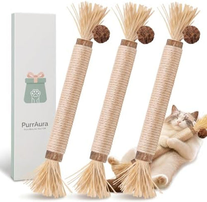 Extra-Thick Silvervine Chew Sticks for Cats, Natural Matatabi by Unknown