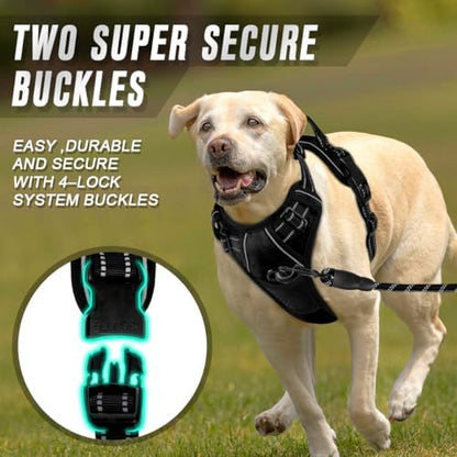 BARKBAY Dog Harness No Pull for Large Dogs Front Back Clips,Dog Vest - Image 4