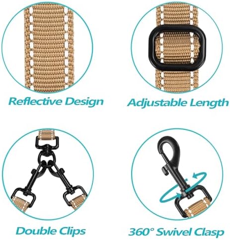 PetBonus Double Dog Leash, No Tangle Dual Leash, Walking Training Lead - Image 4