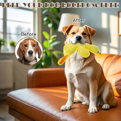 No Stuffing Dog Squeak Toys, Duck Chew Toys for Small to Large Puppies - Image 6
