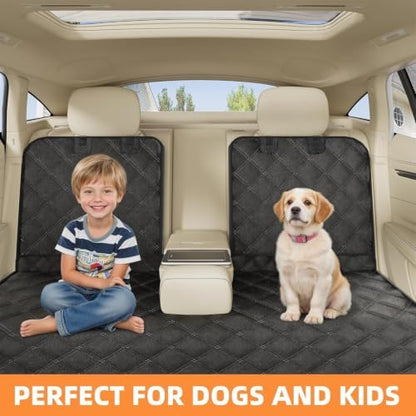 Simple Trending Dog Car Seat Cover, Back Seat Pet Bed Mat Protector Waterproof Bench Car Seat Cover, Nonslip Pet Car Bed Dog Hammock for Car, SUV, Truck - Image 2