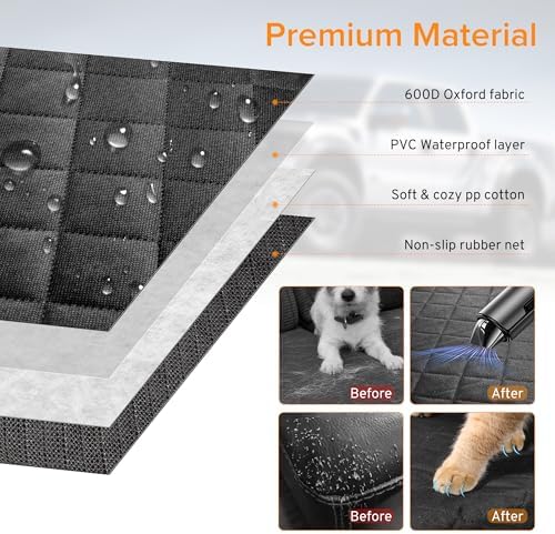 Dog Car Seat Cover Back Seat for Chevy Silverado/GMC Sierra 1500 2500 HD - Image 4