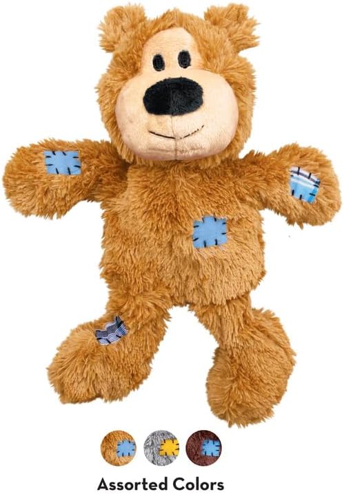 KONG Wild Knots Bears - Durable Dog Toys with Internal Knotted Ropes and Minimal Stuffing for Less Mess (Assorted Colors) (Small/Medium (2 Pack)) - Image 3