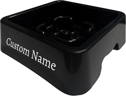 Personalized Slow Feeder Bowl for Dogs & Cats - Custom Name, Non-Slip Bottom, Easy to Clean, Puzzle Food Dish for Puppy & Kitten, Small & Medium Pet Bowls & Plates（Square）