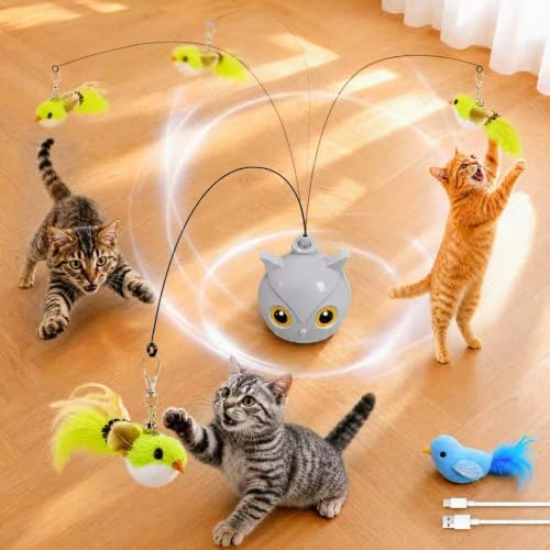CATPICK Interactive Cat Toy for Indoor Cats, Automatic Flying Bird Toy by Unknown
