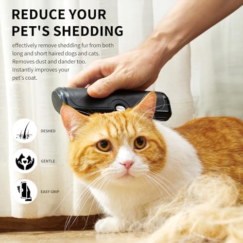 Deshedding Dog Brush for Short Hair, Black - Image 2