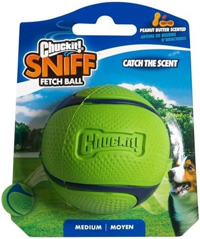 Chuckit! Sniff Ball Dog Toy, Peanut Butter Scented, Medium, 1 Pack - Image 2