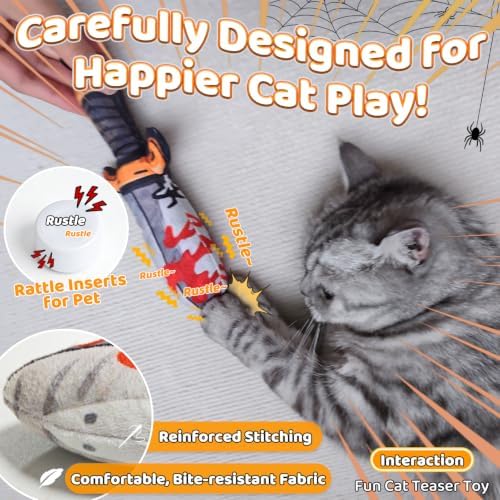Catnip Toy [2000mg Premium Catnip], Sword Style Cat Kicker Toy - Image 3