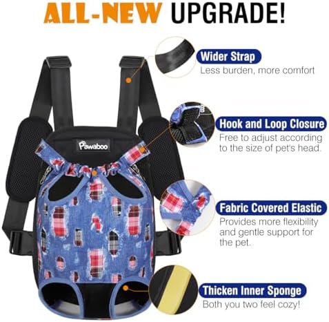 Pawaboo Pet Front Carrier Backpack for Small Medium Dogs - Image 4