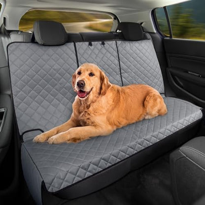Dog Car Seat Cover for Back Seat - Water-Resistant Car Seat Protector for Cars, Trucks, and SUVs - Seat Cover Protects from Scratches, Mud, Pet Hair, and Accidents - Car Accessories by PETMAKER (Gray) - Image 6