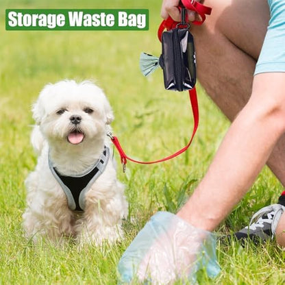 Dog Waste Bag Dispenser Dogs Poop Bag Holder Pet Leash Accessory Walking - Image 2