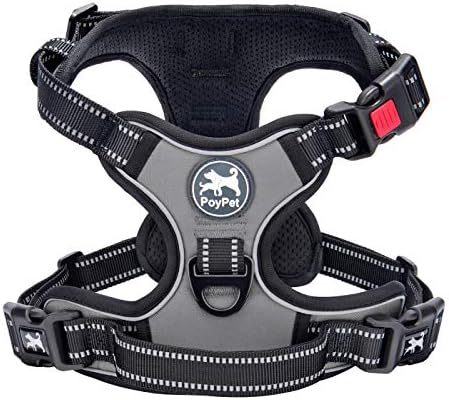 PoyPet No Pull Dog Harness Small with Front Clip & Neck Release Buckle by PoyPet