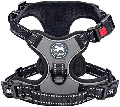 PoyPet No Pull Dog Harness Small with Front Clip & Neck Release Buckle by PoyPet