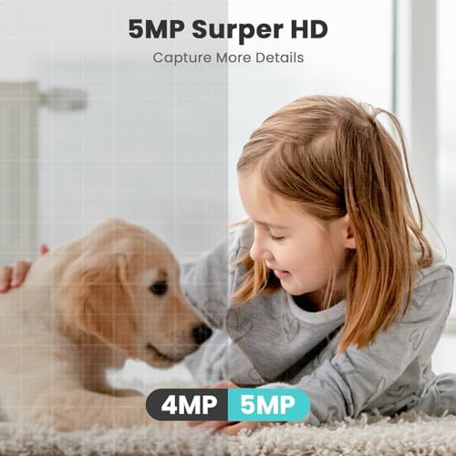 litokam 5ghz Indoor Security Camera, 5MP Cameras for Home Security with 5G/2.4G Dual-Band, Pet Cam with Phone App, AI Motion/Cry Detection, 360° Auto Tracking, Night Vision, Support NVR/Alexa - Image 2