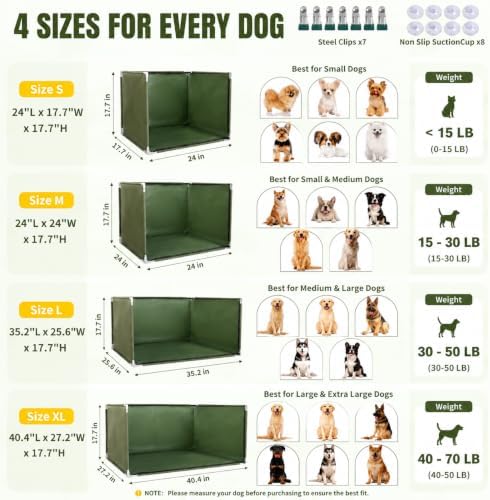 Dog Pee Pad Holder with High Walls,Waterproof Puppy Litter Box,Foldable Indoor Dog Potty,No Spill Pet Toilet for Large Dogs, Easy Clean,Army Green,XL - Image 6