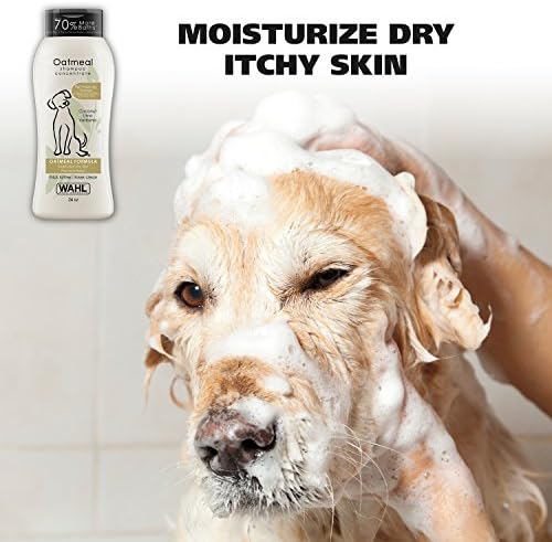 Wahl USA Dry Skin & Itch Relief Pet Shampoo for Dogs – Oatmeal Formula with Coconut Lime Verbena Scent & Pet Friendly Formula, 24 Oz - Model 820004A - Image 2