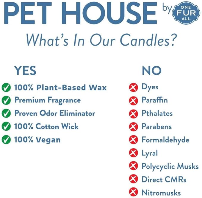 Pet House Mini Candles for Pet Odor Made with Natural Soy Wax, Plant Based, Dog and Cat Friendly Scented Candles, Orange Spice Pack of 3