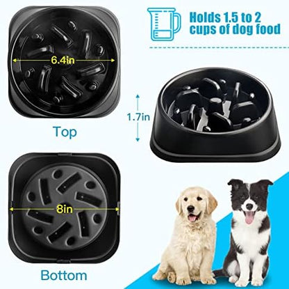 UPSKY Slow Feeder Small Dog Puzzle Bowl Feeder - Anti-Slip, Anti-Bloat, Anti-Choking - Image 2