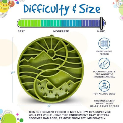 SodaPup Yin Yang eTray – Durable Enrichment Feeder Made in USA from Non-Toxic, Pet-Safe, Food Safe Material for Mental Stimulation, Calming, Slowing Down Eating, Healthy Digestion, & More - Image 5
