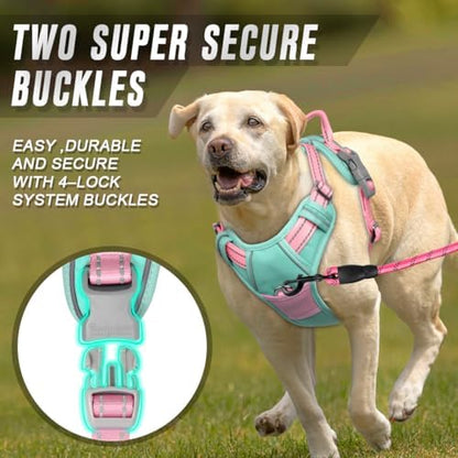 BARKBAY Dog Harness No Pull for Large Dogs Front Back Clips,Dog Vest - Image 4