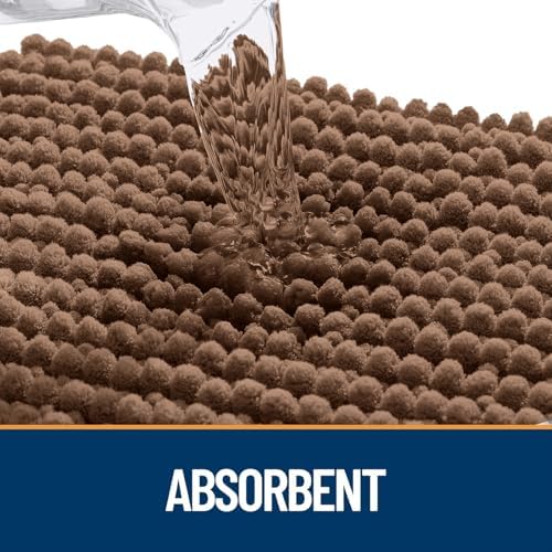OLANLY Dog Door Mat for Muddy Paws 36x24, Extra Absorbent Chenille Mud Mat - Image 4