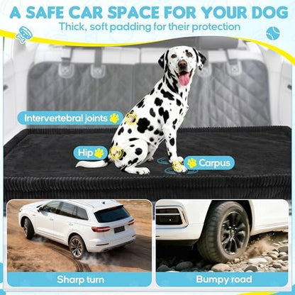 Loiion Dog Car Bed, Non-Slip Backseat Extender Pet Mat 50"x24.6"x2" - Image 2