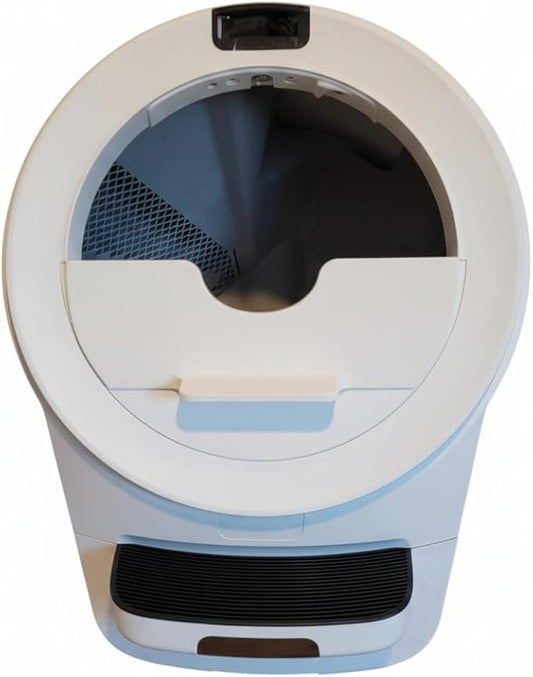 Pee Guard Max Shield for Litter-Robot 5 : Anti-Flicking, One-Piece Design (White w/Leveler)