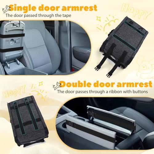 New Nobleza Dog Car Seat for Center Console, Detachable Console Pet Seat for Small Puppy Cat Kitten with Safety Protective Hooks, Adjustable Straps Storage Pocket & Safety Leash for Outdoor Travel - Image 3