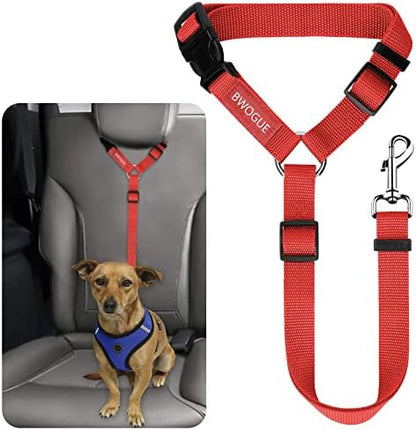 BWOGUE Dog Seat Belt for Car, Adjustable Headrest Restraint Safety Lead by BWOGUEPetHome