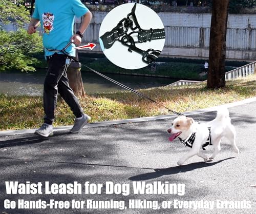 Two Point Control & Hands Free Dog Leash No Pull Black Large Dogs - Image 4
