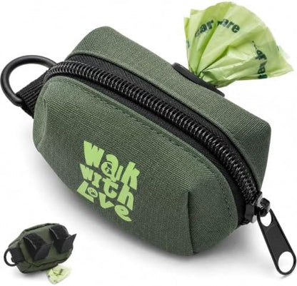 Dog Waste Bag Dispenser, Poop Bag Holders for Leashes, Green by Komashr