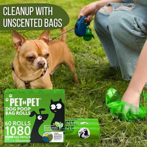 Pet N Pet Poop Bags for Dogs, 1080 Count, Plant Based, Unscented, Green - Image 6