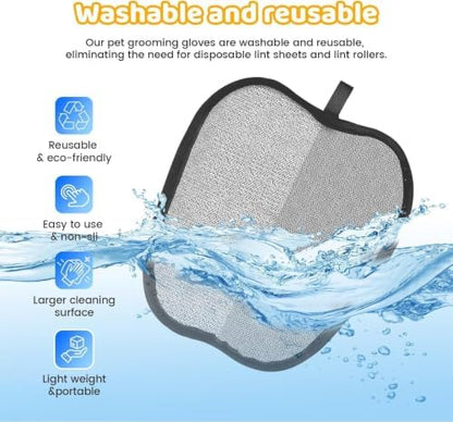 Pet Hair Removal Glove for Dogs & Cats, Sankell Upgraded Reusable Electrostatic Pet Hair Remover Glove, Magic Brush Mitt Tool for Couch, Furniture, Bed, Clothing, Carpet, Car Seat - Image 5
