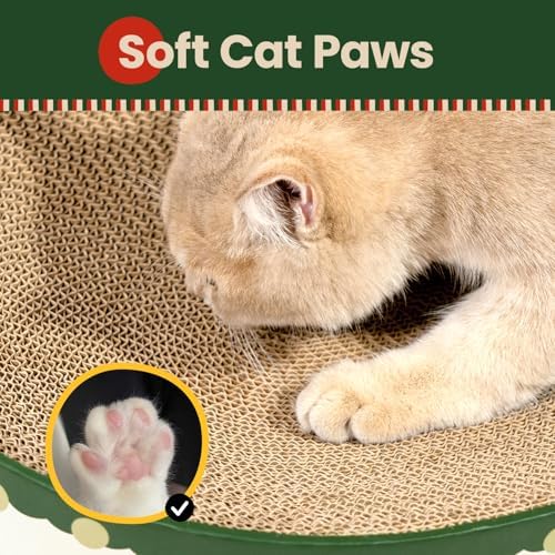 Conlun Oval Cat Scratcher Bed | Scratching Bowl Lounge for Kittens | Medium - Image 6