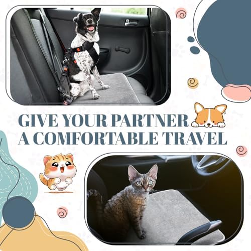 Drydiet 4 Pcs Cat Carrier Pad Reversible Liner, Grey, 17 x 11 Inch - Image 6