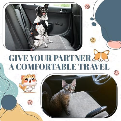 Drydiet 4 Pcs Cat Carrier Pad Reversible Liner, Grey, 17 x 11 Inch - Image 6