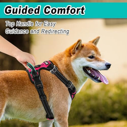 BARKBAY Dog Harness for Large Dog No Pull 2 Clips 3 Buckles Dog Vest - Image 5