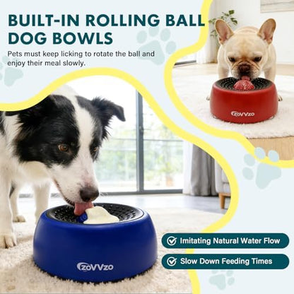 Rolling Ball Dog Lick Bowl, Slow Feeder Dog Bowls, Non-Slip Design - Image 2