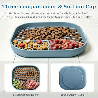 Dog Lick Bowl, Maze Slow Feeder Lick Mat for Puppy, Small Medium Breed,Cat - Image 3