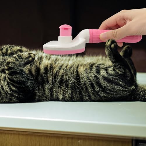 Pet Cleaning Deshedding Brush,Pet Hair Removal Brush for Shedding Massaging Grooming for Small Dogs,Cats,Rabbits(pink) - Image 6