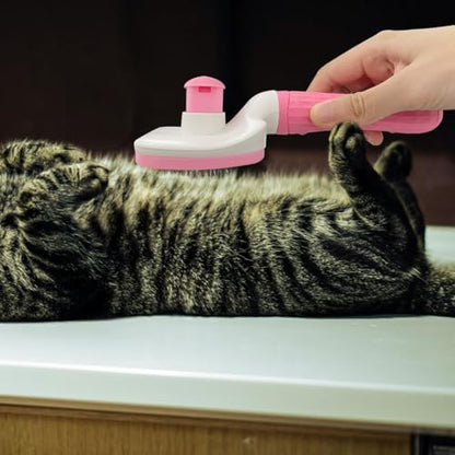 Pet Cleaning Deshedding Brush,Pet Hair Removal Brush for Shedding Massaging Grooming for Small Dogs,Cats,Rabbits(pink) - Image 6