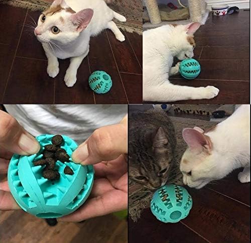 Sunglow 2 Pack Dog Toy Ball - Nontoxic Bite Resistant Teething Toys for Small/Medium/Large Dog and Puppy Cat, Dog Pet Food Treat Feeder Chew Tooth Cleaning Exercise Game IQ Training - Image 6