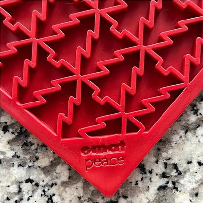 SodaPup Peace eMat – Durable Enrichment Feeder Made in USA from Non-Toxic, Pet-Safe, Food Safe Rubber for Mental Stimulation, Avoiding Overfeeding, Fresh Breath, Digestive Health, Calming, & More - Image 2