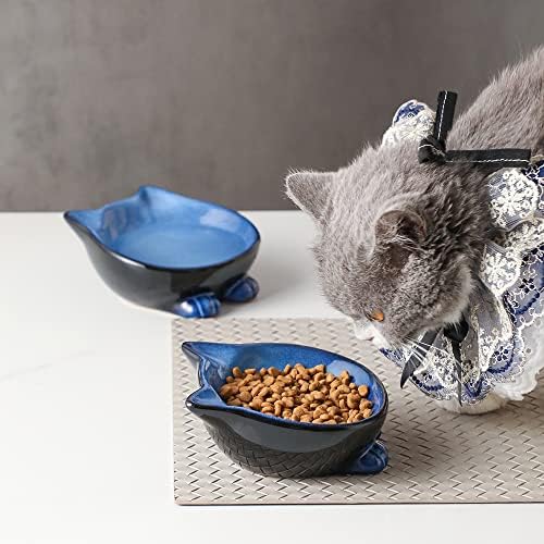 Nihow Ceramic Basic Cat Bowls: 5 Inch Cat Bowl for Food & Water - Image 5
