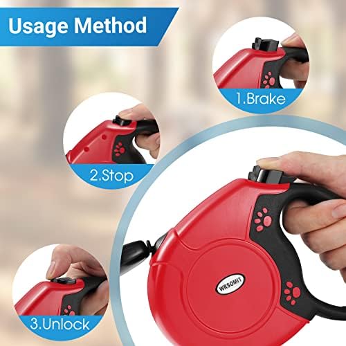 360°No Tangle 26 Ft Retractable Dog Leash for Dogs up to 99lbs - Image 5