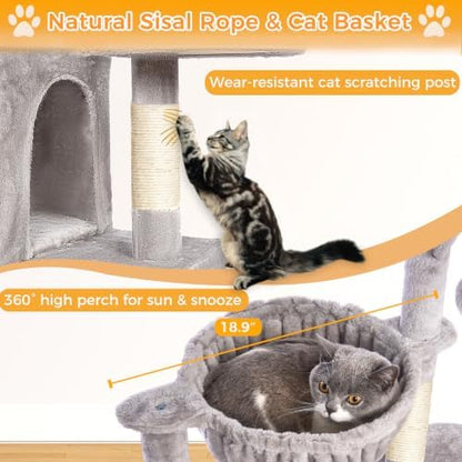 Cat Tree, 51-in Cat Condo for Indoor Cats - Image 6