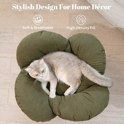 CHEERHOME PETS Elevated Cat Bed for Indoor Cats Couch Sofa Flower - Image 3