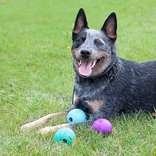 Chew King Fetch Balls Extremely Durable Natural Rubber Toy Pack of 3 - 3 inch Balls (CM-0263-CS01) - Image 2